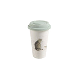 Cat & Mouse travel mug with lid from Wrendale Designs
