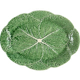 Cabbage Green serving platter by Bordallo Pinheiro