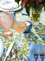 Cape May glassware featuring Trestle Pink and Prelude Goblet.