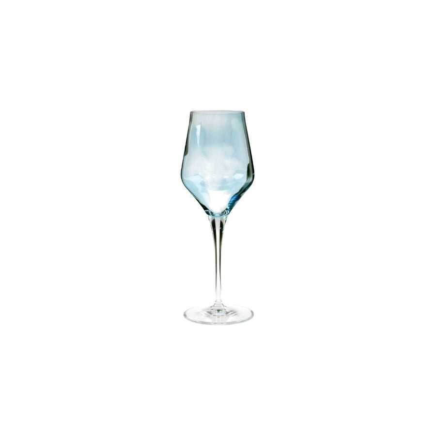 Contessa wine glass in teal by Vietri