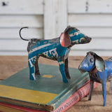 recycled metal dog figurine