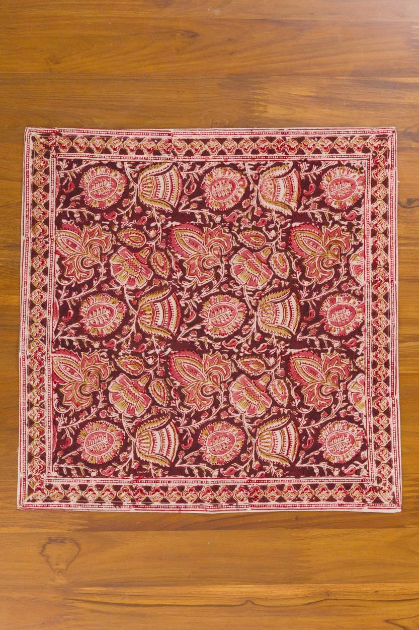 Terracotta Kalamkari Napkin Set