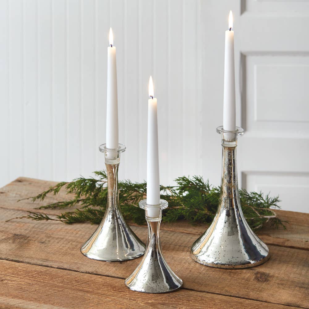 Set of 3 mercury glass candle holders by CTW Home