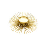 Spiky gold tealight holder by Saro Lifestyle