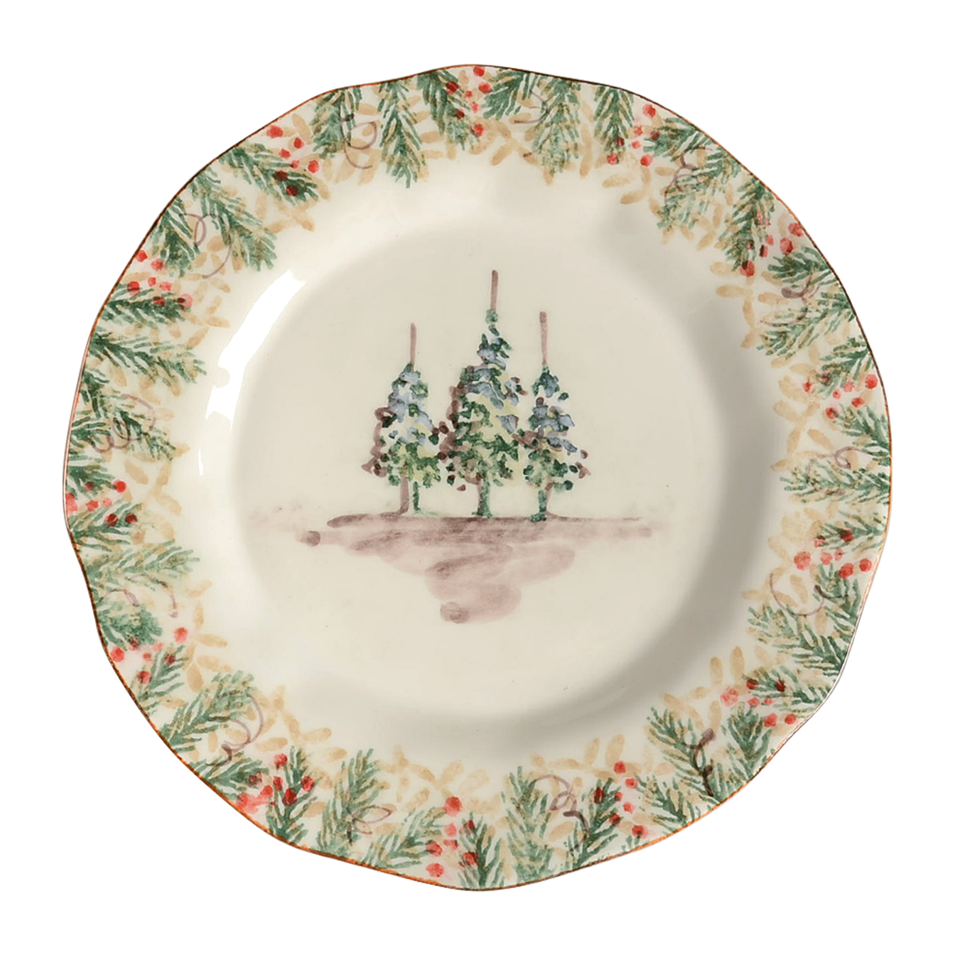 Natale dinner plate by Arte Italica