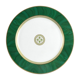 Constance malachite accent charger by Bernardaud