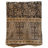 Black Kalamkari Tablecloth 60" x 90"