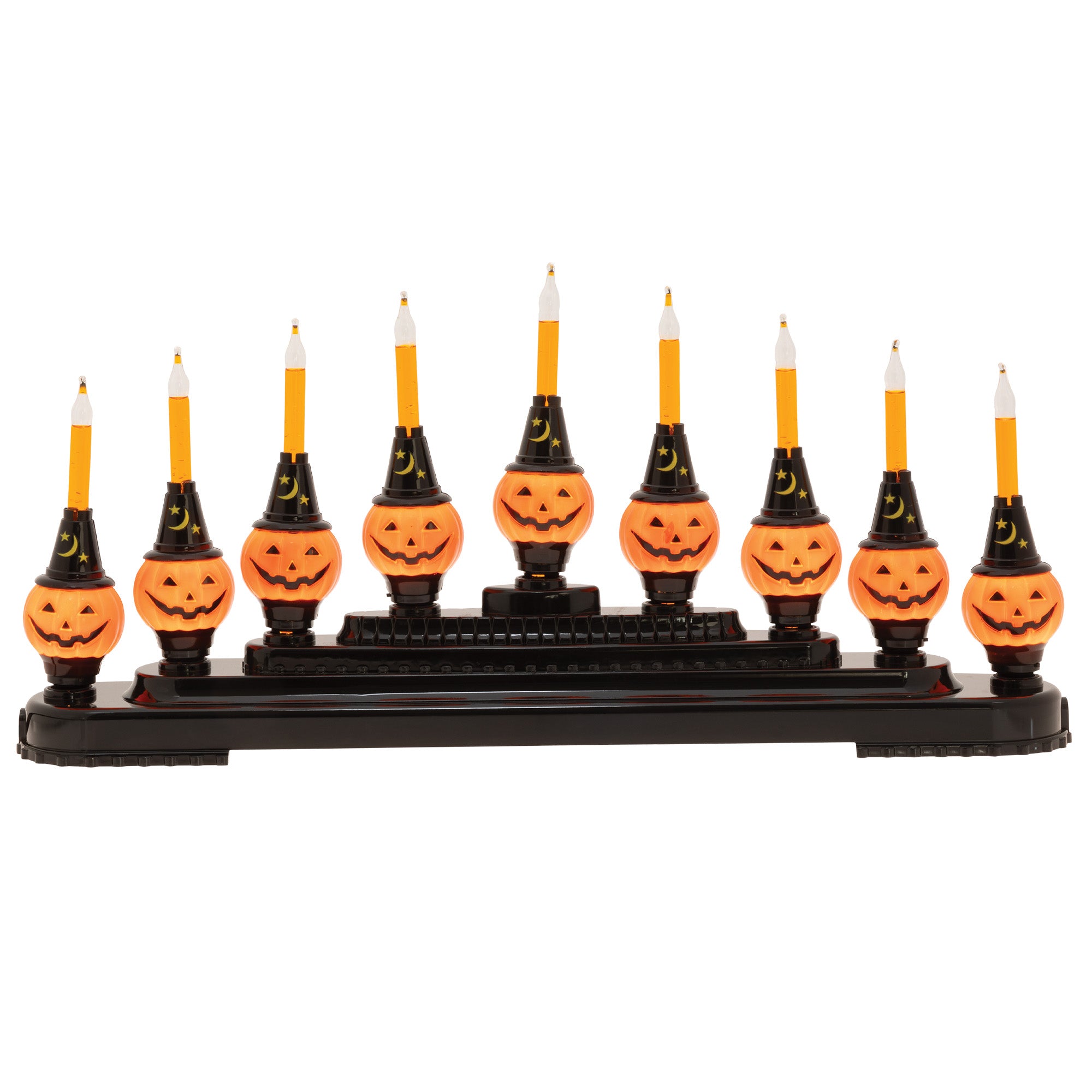 Cute electric pumpkin bubble-light centerpiece by Christopher Radko