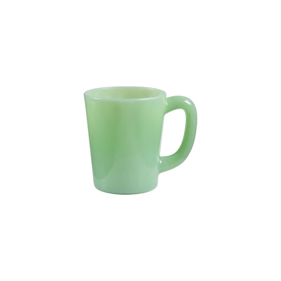 Jadeite glass mug by Mosser Glass