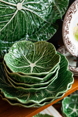 Stacked Cabbage Green bowls