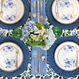 Beautiful Blue Garden tablescape