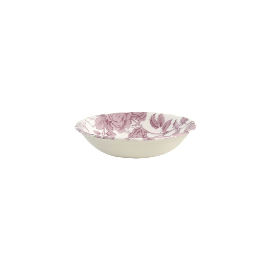 The Kingsley soup cereal bowl is large enough for a variety of foods and decorated with lush purple florals.