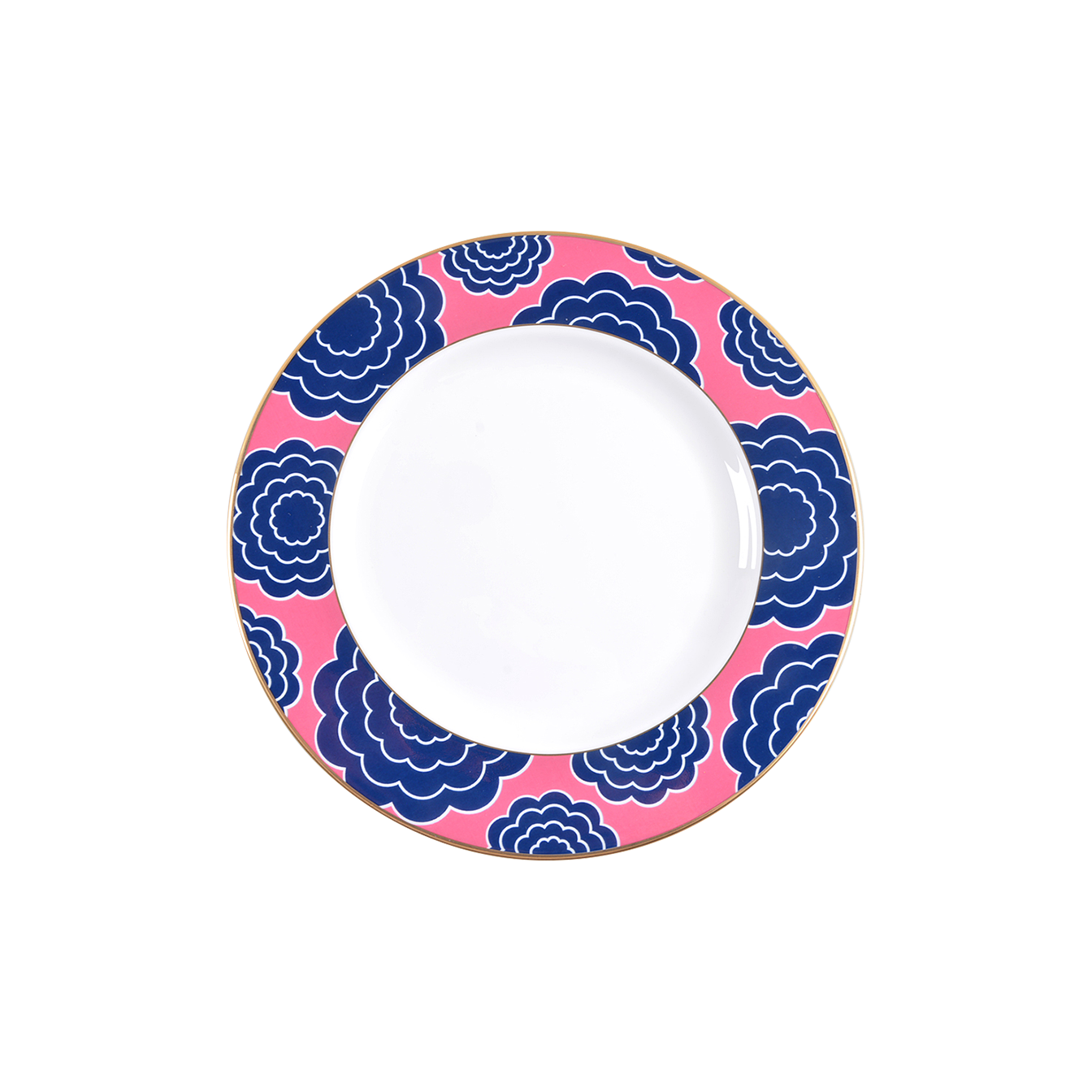 Galleria navy flower salad plate by Lenox