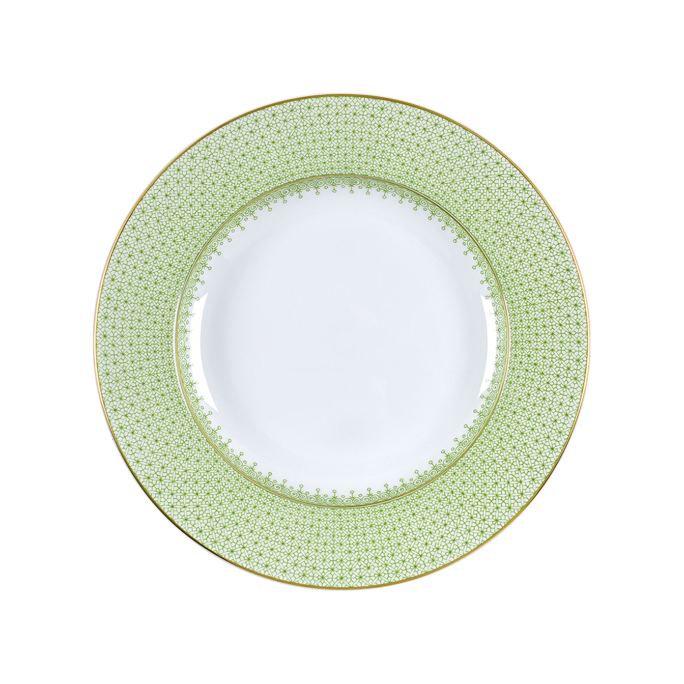 Green Apple Lace dinner plate by Mottahedeh