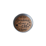 Mason Jar Lid Coaster - Cat Is Home