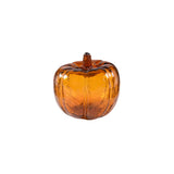 Large topaz crackle glass pumpkin by Blenko