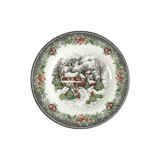 Christmas Village salad plate by Royal Stafford