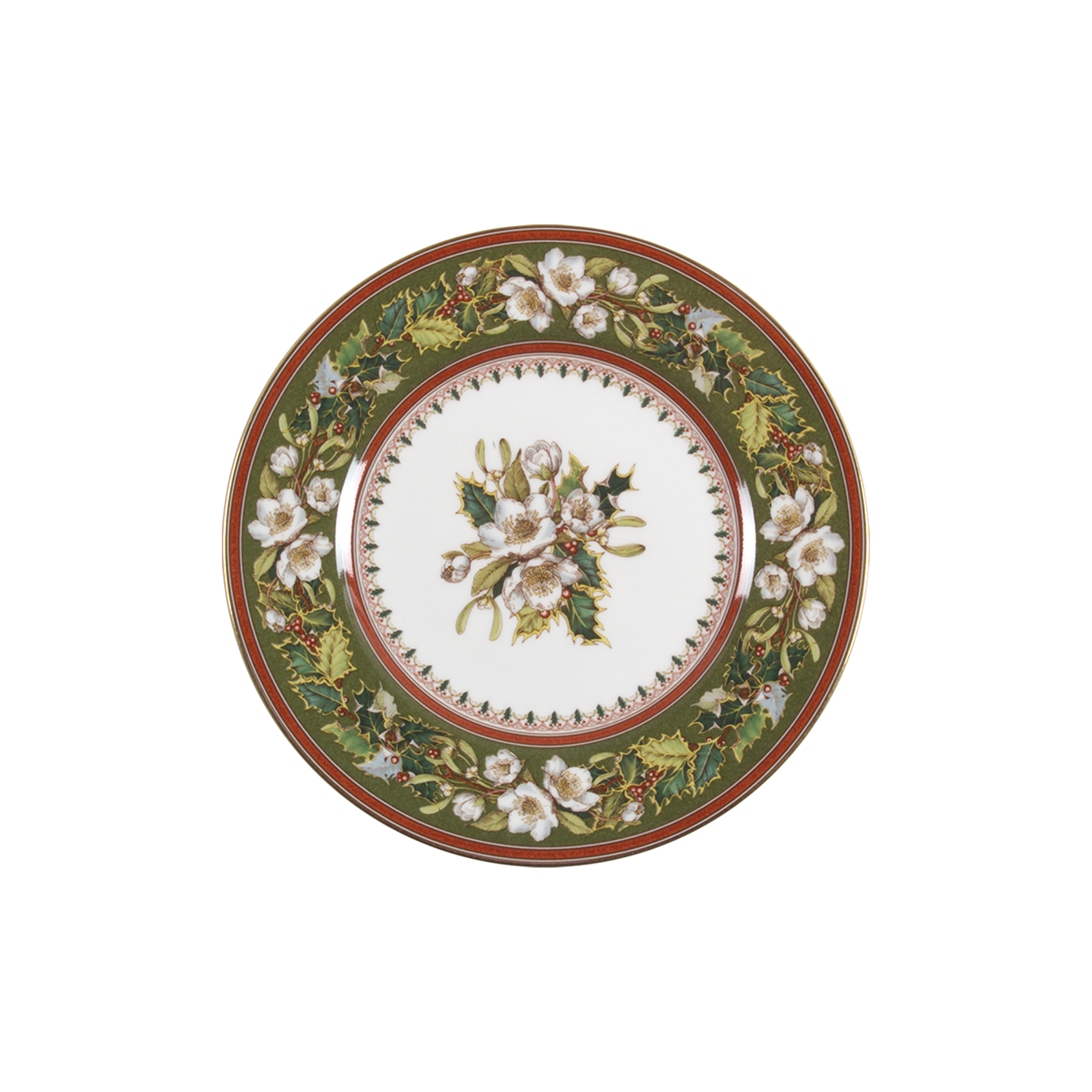 Christmas Rose accent salad plate by Spode