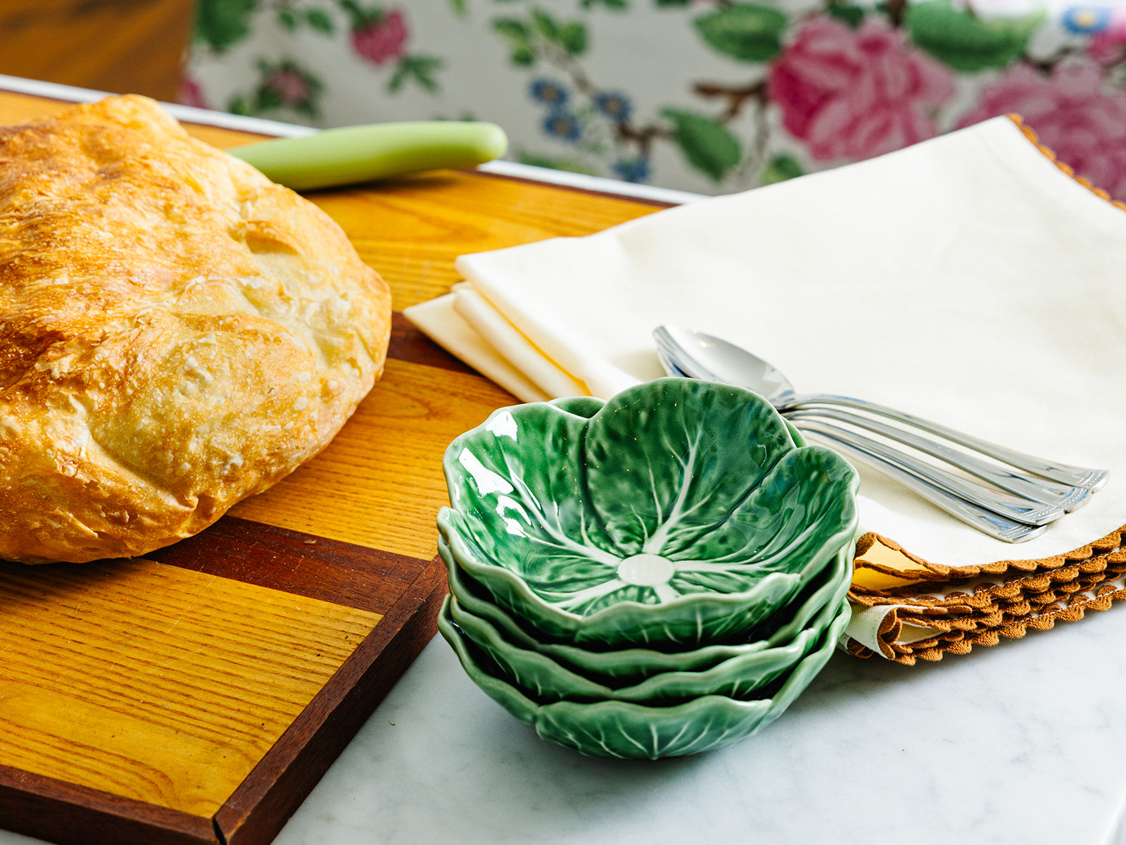 Cabbage Green Cereal Bowl by Bordallo Pinheiro