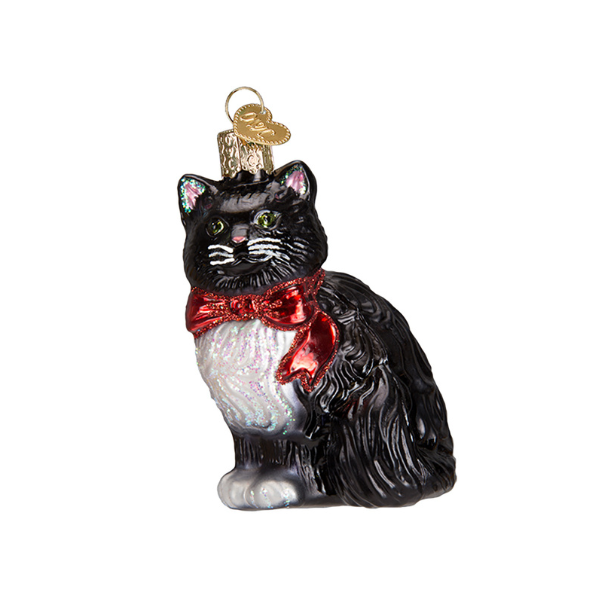 Tuxedo Kitty Ornament
