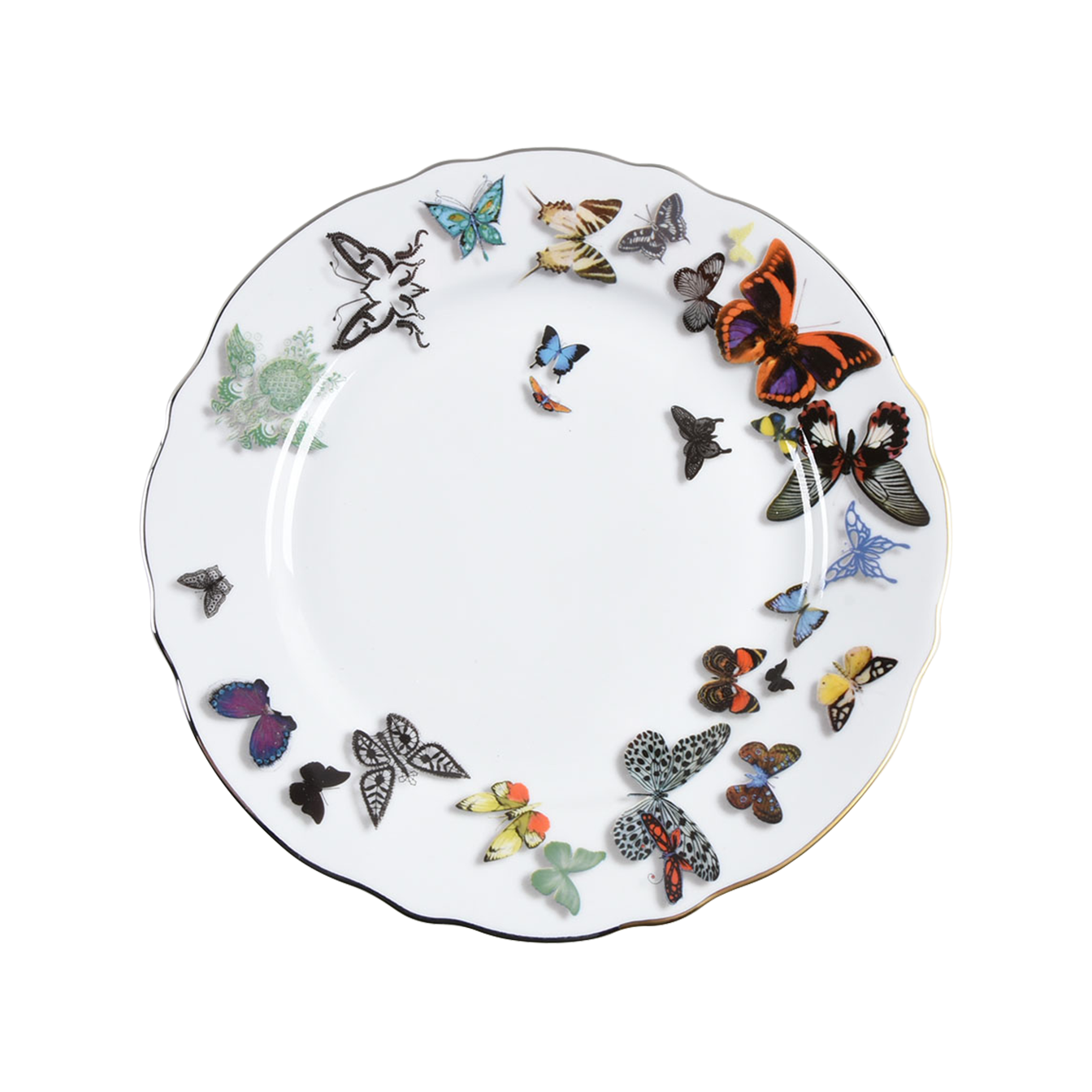 Butterfly Parade dinner plate by Vista Alegre