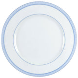 Macao Dinner Plate with Blue Geometric Border by Ralph Lauren