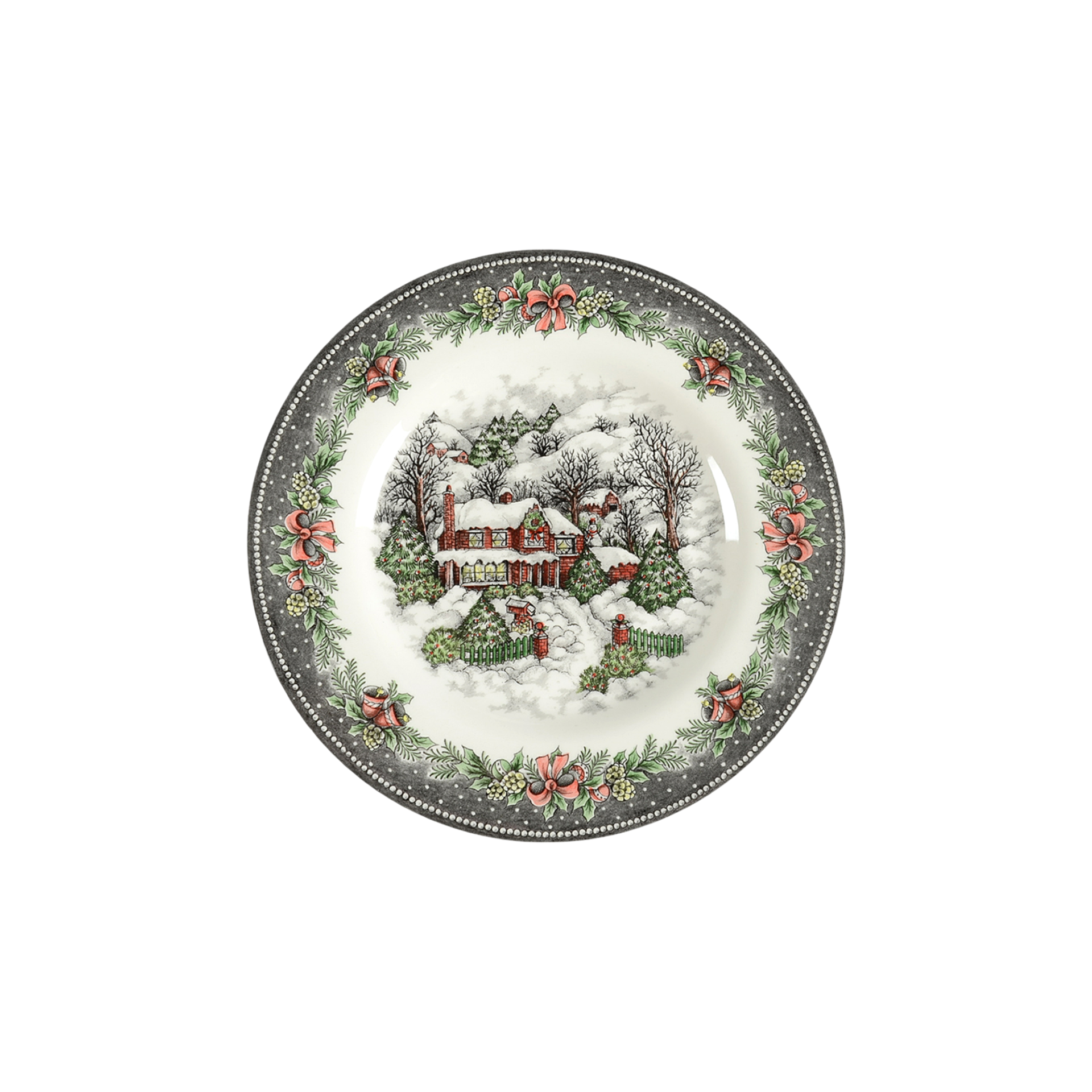 Christmas Village Salad Plate by Royal Stafford