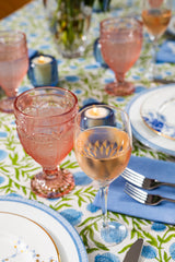 Cape May featured stemware. Trestle Pink, Prelude Goblet